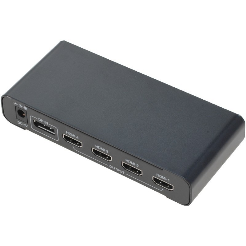 Video Wall Split Screen Out på 4 Skärmar DisplayPort DP Convert Splitter för 4 HDMI-portar