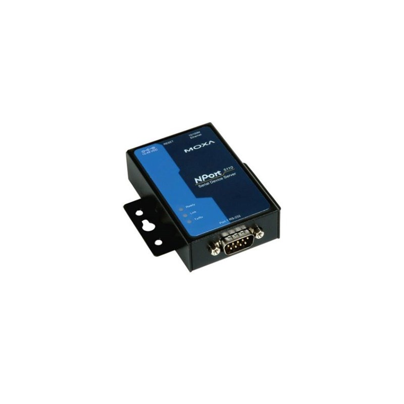 1 port seriell port server, MOXA NP5110-EU, RS232forSerial och Parallel