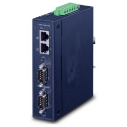 2-ports seriell portserver - RS232 / RS422 / RS485 över Ethernet
