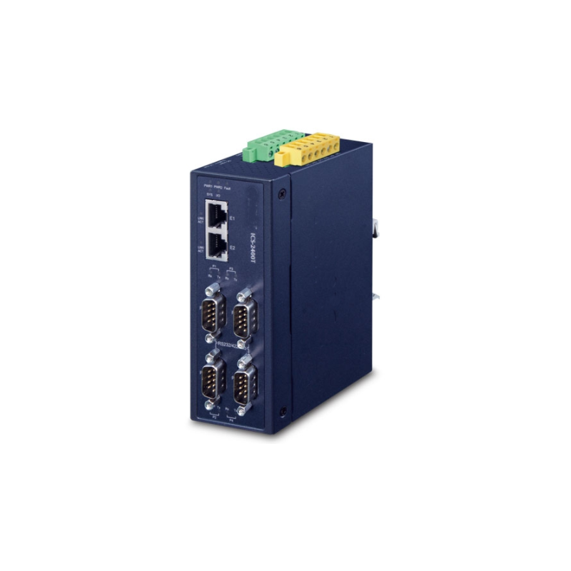 4 Port Serial Port Server - seriell enhetsserver, RS232 / RS422 / RS485-port över Ethernet.
