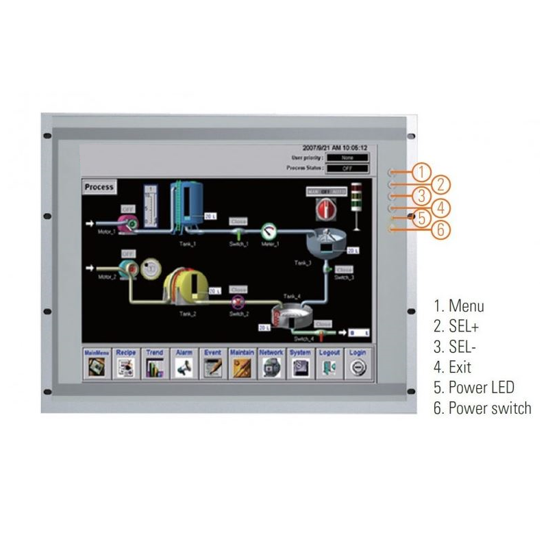 Panel pekskärm 19" tum - Touch / Touch känslig med HDMI VGA DP resistive Touch