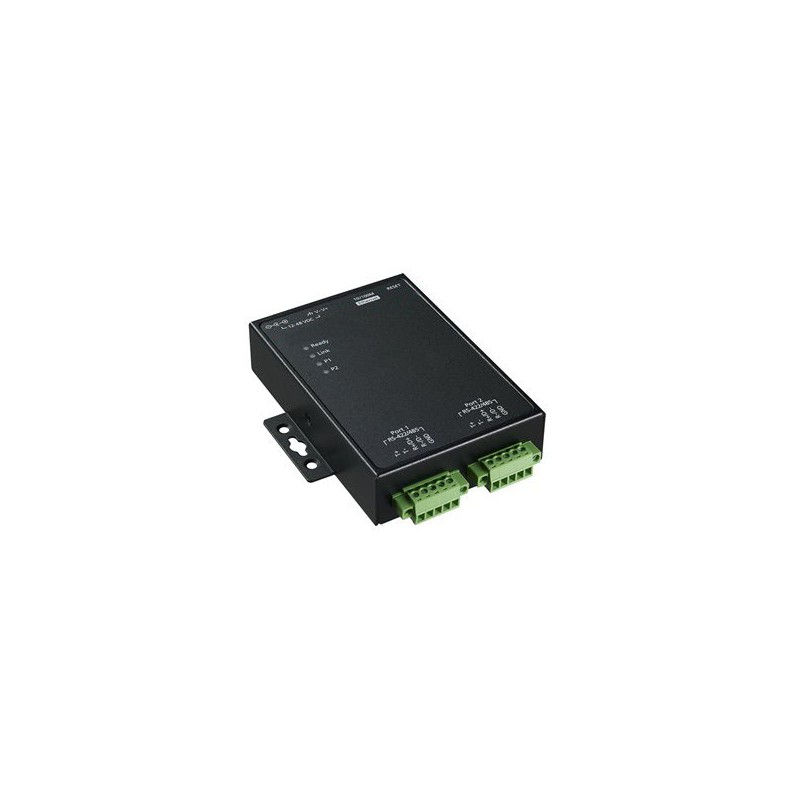 Moxa Nport 5230A-T är en 2-ports seriell portserver RS422 / 485 optoisolerad.