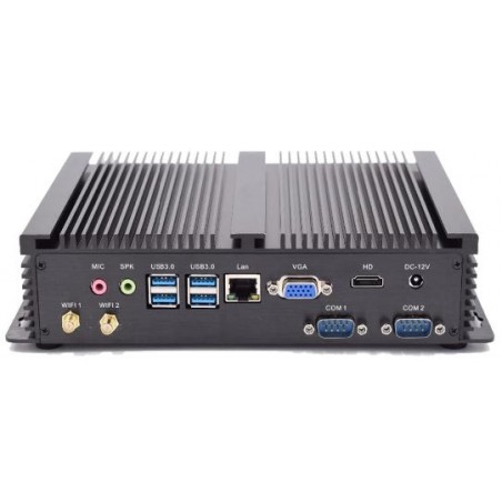 Fläktlös Embedded PC i7 8th Gen-processor med 12VDC-försörjning