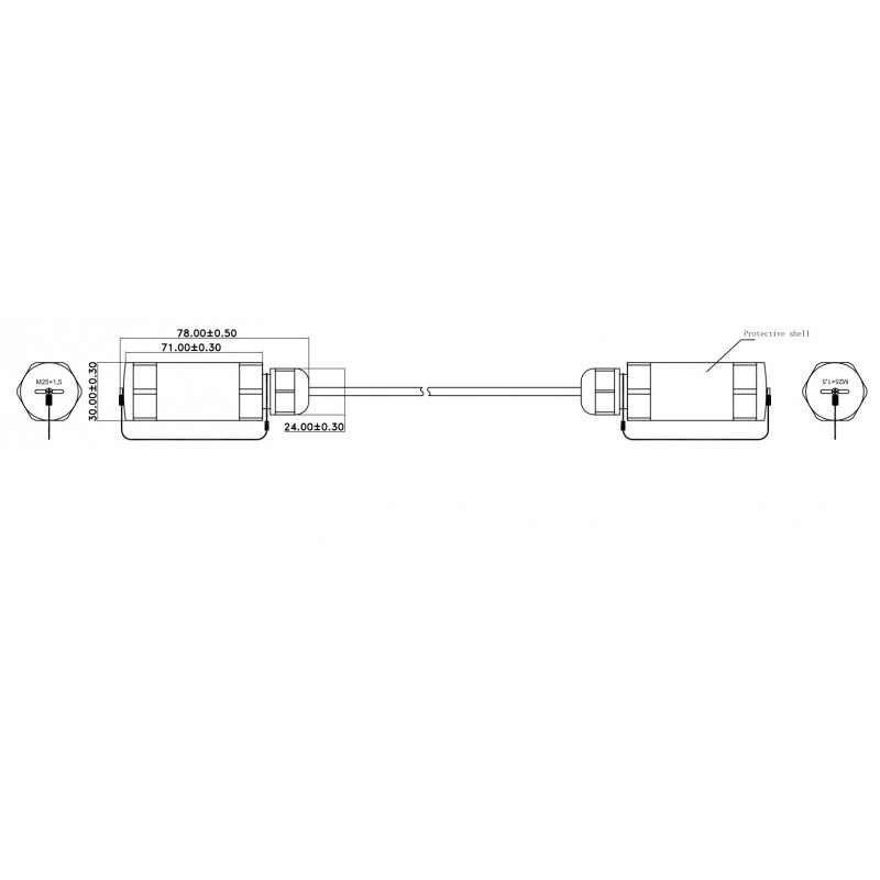 20m HDMI 2.1 kabel av vattentät pansarfiber 20 meter AOC optisk