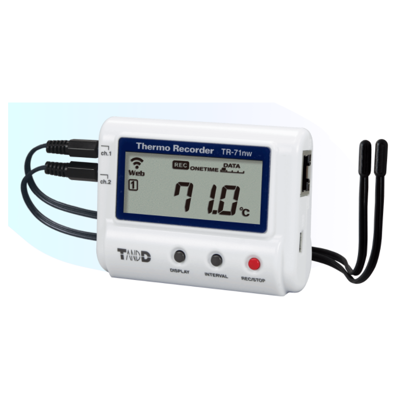2 kanal temperatur log -40 - + 110 ° C, Ethernet LAN, USB