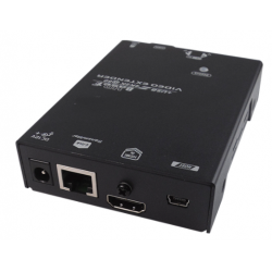 HDMI KVM-förlängare med USB och RS232 över RJ45-kabel. Upp till 100 meter