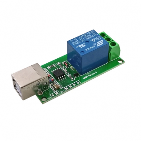 Reläutgång via USB 250VAC / 30VDC
