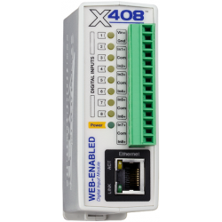 Web kontroll med 8 x digitala ingångar Opto-isolerade I / O-spegling, 24bit-räknare
