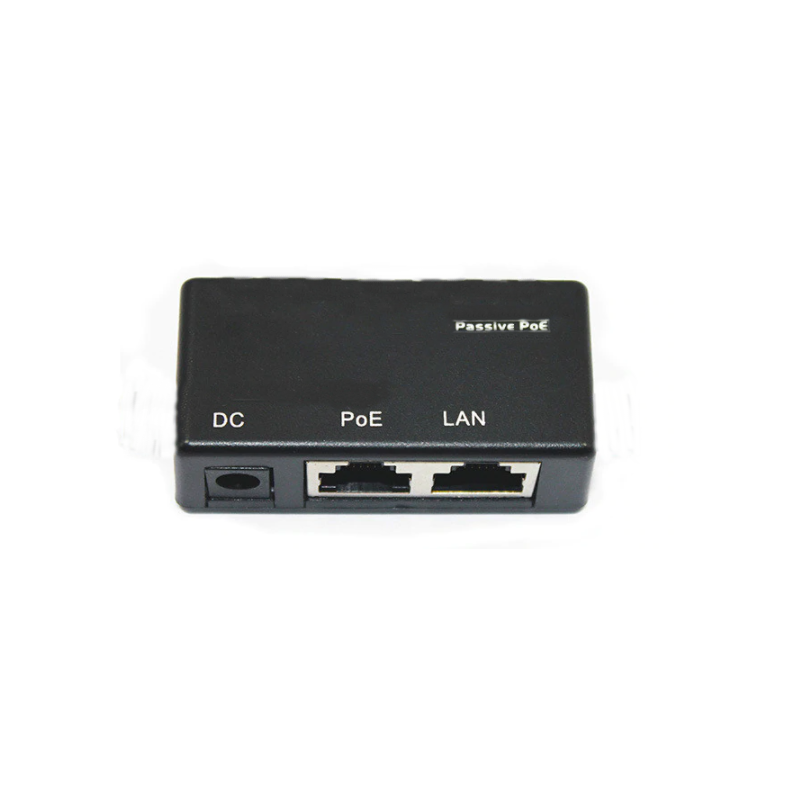 Passiv PoE injektor, +4 och 5, -7 och 8. Volt upp till 48VDC, 1A. POC.