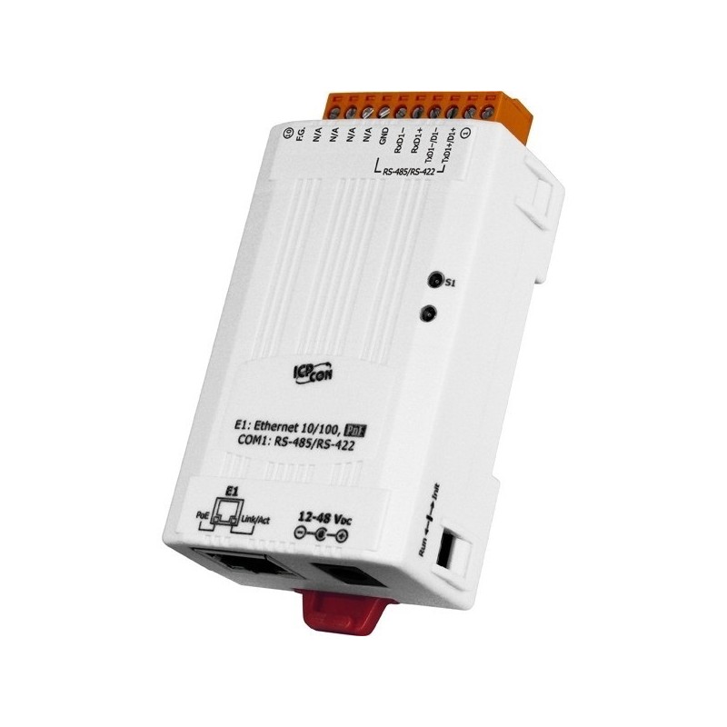 PLANET TDS-715 er en 1 port serielportserver, RS422/485, PoE. Serial Device Server