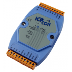 Opto-isolerad digital I/O-modul: 4 ingångar, 8 utgångar, RS485