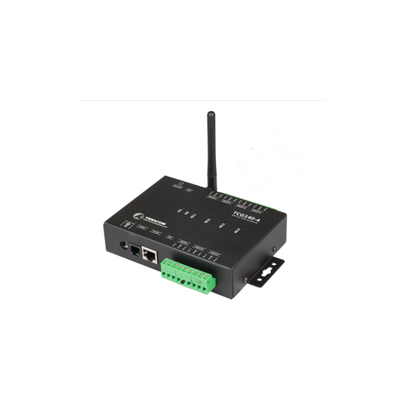 TCG140-4E är ett 4G LTE-larm och fjärrkontroll, M2M, IoT, datalogger, I / O med digital och analog, Relä, Modbus