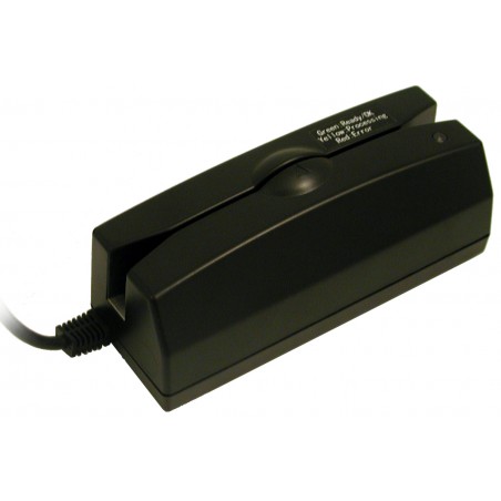 Magnet kortläsare för hälsokort, sjukförsäkringskort och andra magnetiska kort USB / PS2 Black, Win XP, 7/10