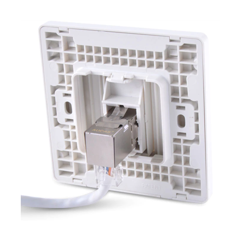 RJ45-koppling vinklad 90 grader hona till honkontakt Keystone