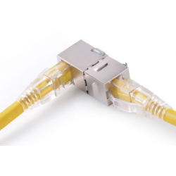 RJ45-koppling vinklad 90 grader hona till honkontakt Keystone
