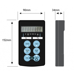 Håndbåren last cell instrument. 4-tråds strain gauge inngång