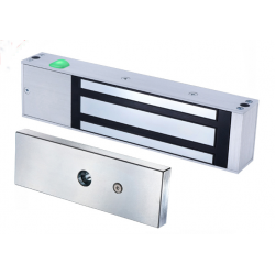 Kraftfull elektronisk dörrmagneter. Hållkraft på 545 kg. 12 / 24VDC. Med LED. Aluminium, IP65