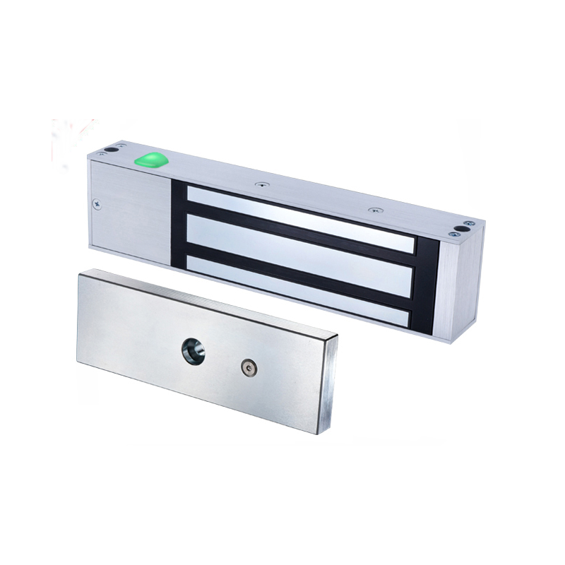 Kraftfull elektronisk dörrmagneter. Hållkraft på 545 kg. 12 / 24VDC. Med LED. Aluminium, IP65