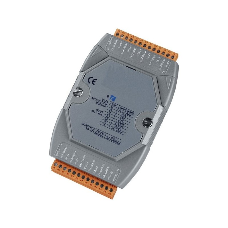 ICP DAS I-7017Z-G-modul för mätning av 10 till 20 analoger 4 - 20mA-strömmar eller spänningar
