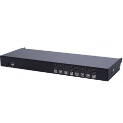 4 PORT KVM-omkopplare till konsol. DVI, USB. 1 x USB till möss. Plug-on-modul