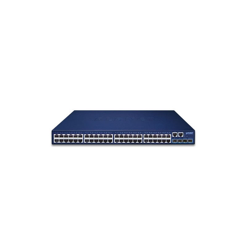 48-portars Gigabit Managed switch med 4 x SFP+ kortplats för fibermoduler
