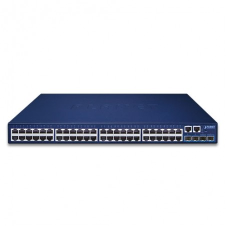 48-portars Gigabit Managed switch med 4 x SFP+ kortplats för fibermoduler