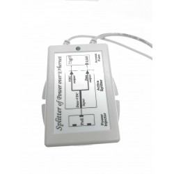 Set med PoE 48VDC injektor och 12VDC splitter
