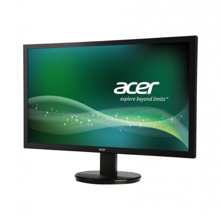 24" LCD TN-skärm med fot, 1920 x 1080p (16:9), DVI, VGA. Acer K242HLBD