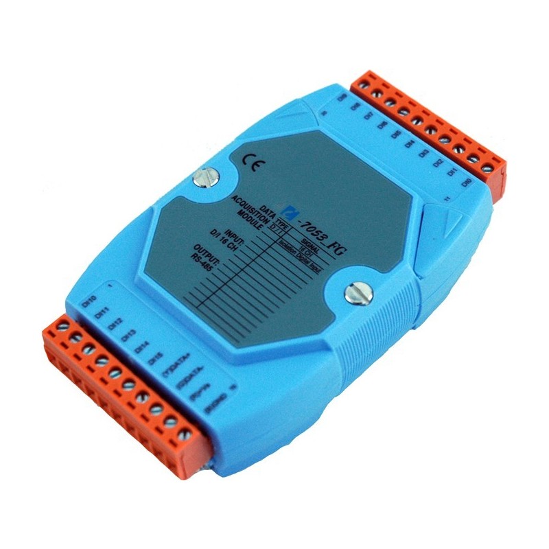 ICPDAS I-7058 är en modul med 8 digitala ingångar. Både för DC och AC Volt. RS485.