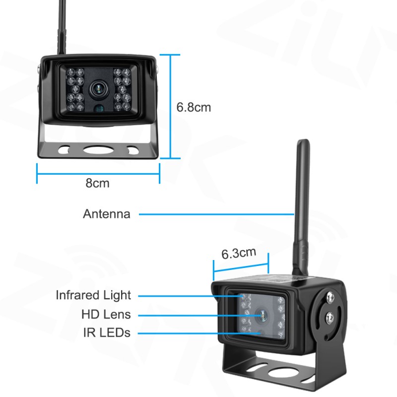 2 Megapixel Wifi box kamera i robust inkapsling. Med IR-ljus