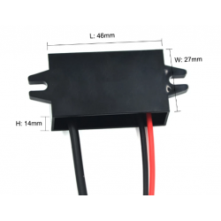 DC / DC-omvandlare från 8-35VDC till 5VDC USB honkontakt. USB-UTTAG med 5v