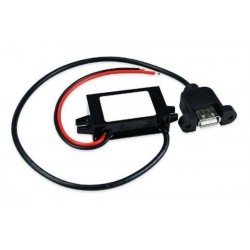 DC / DC-omvandlare från 8-35VDC till 5VDC USB honkontakt. USB-UTTAG med 5v