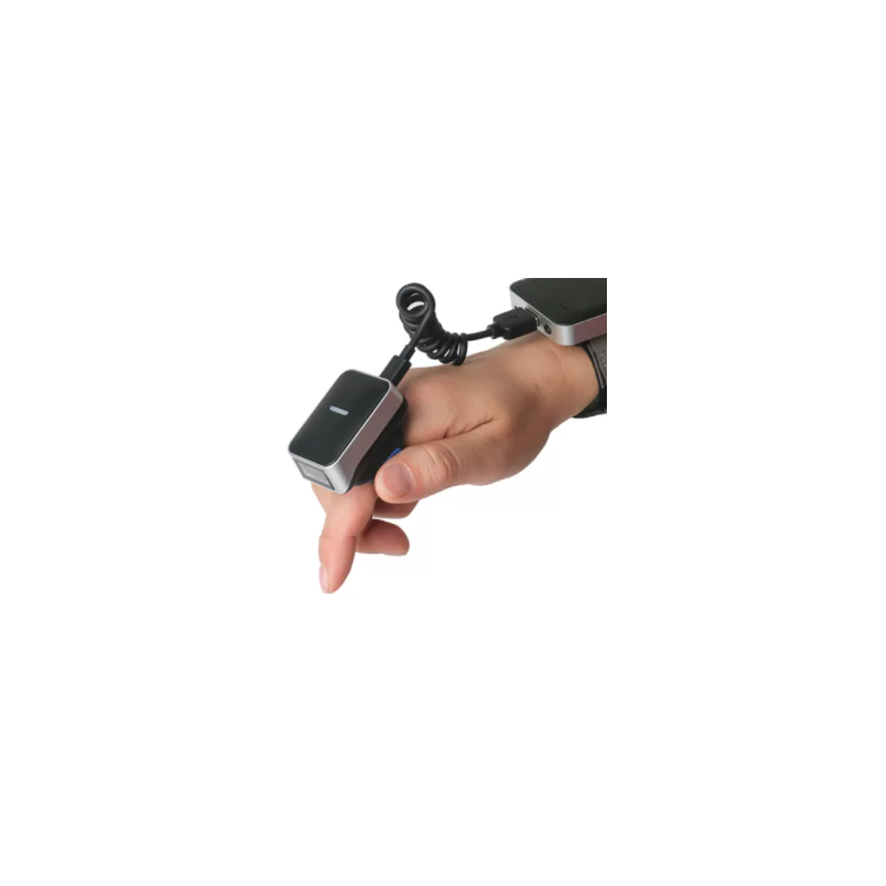 2D QR och streckkodsläsare i miniformat för finger - DANBIT A/S