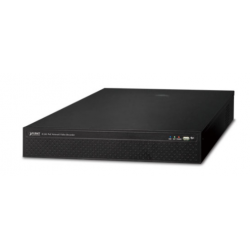 25 kanals 4K NVR Videoinspelare för IP-kamera. HDMI/VGA. 16 x RJ45 PoE+