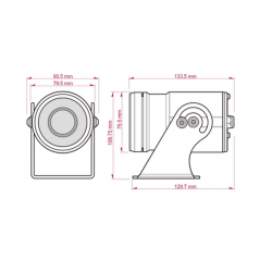 2 Megapixel IR Bullet Camera Videoövervakning, Stål, Anti-korrosion, PoE, H.264+, H.264. M-JPEG