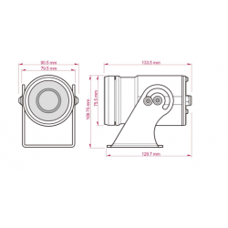 Vattentät 2 MP Bullet IP-kamera, anti-korrosion, stålhus, IP68 / IP69, 10 x ZOOM, -40℃ - +70℃