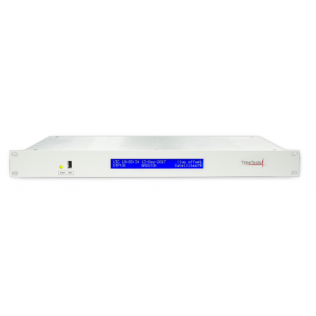 GPS styrd Time Server NTP-server för nätverk. LAN med aktiv GPS-antenn
