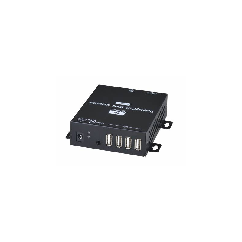 DisplayPort KVM-förlängare med 4 x USB upp till 100m Kat. 6a Kabel - för pekskärm