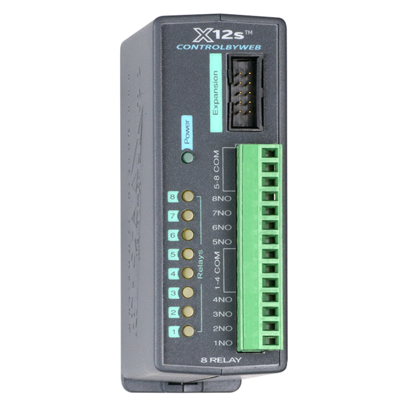 ControlBtWeb modul med 8 Relæ udgange COM, NO, Expansion Modul til X-400 og X-600 Controllere