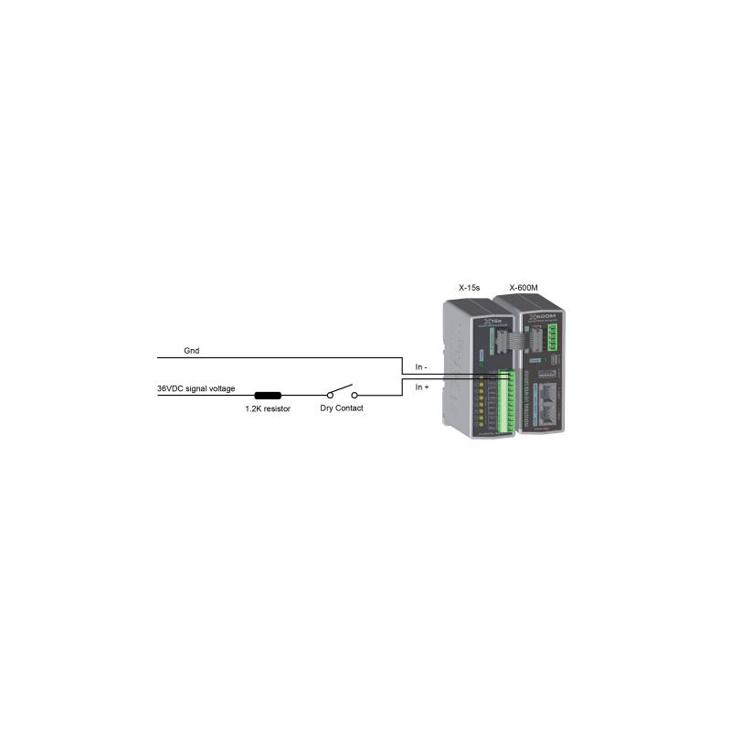 8 kanals Digital input Expansion modul til X-400 og X-600 Controller fra ControlByWeb