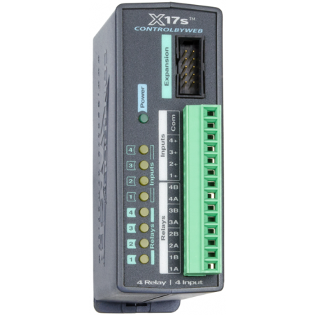 4 x Relä, 4 x Digital Input Expansion Module för X-400 och X-600 Controllers från ControlByWeb