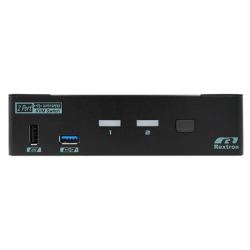 2 portar 8k DisplayPort KVM-omkopplare med USB3.2, USB3.0 och USB HID