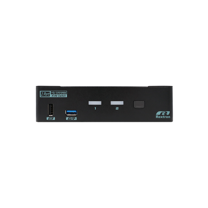 2 portar 8k DisplayPort KVM-omkopplare med USB3.2, USB3.0 och USB HID