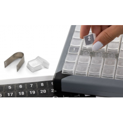 X-KEYS XK-0980-UBK80-R, USB-tangentbord med 80 programmerbara knappar och inbyggd LED-ljus