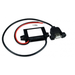 DC / DC-omvandlare från 8-35VDC till 5VDC USB honkontakt. USB-UTTAG med 5v