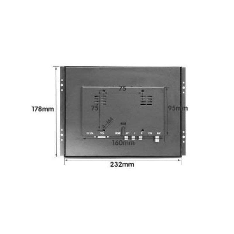 10.4” Hög Ljusstyrka, Höga Nits, Solljus Läsbar, LCD skärm