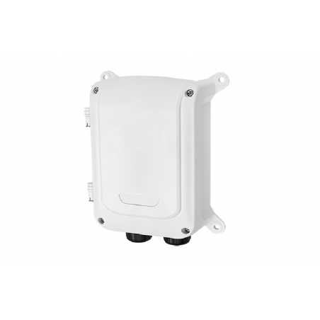 Utomhus PoE++ Switch, vattentät PoE Pass Through fiber, IEEE 802.3bt/PoH Switch