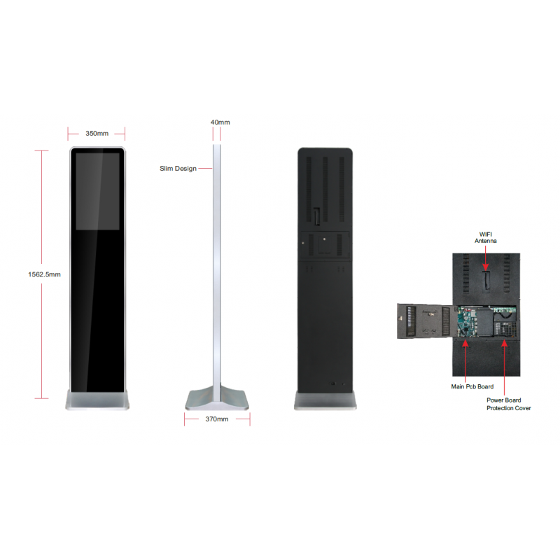 22" InfoStand - Touch - HDMI, USB, WiFi