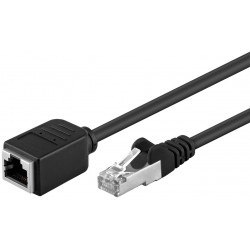 RJ45 hun/han UTP kabel på 2 meter. Uskærmet forlængerkabel med RJ45.