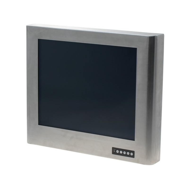 17" IP67 stål TFT-skärm, beröringsresistiv, vattentät, Vesa-fäste VGA